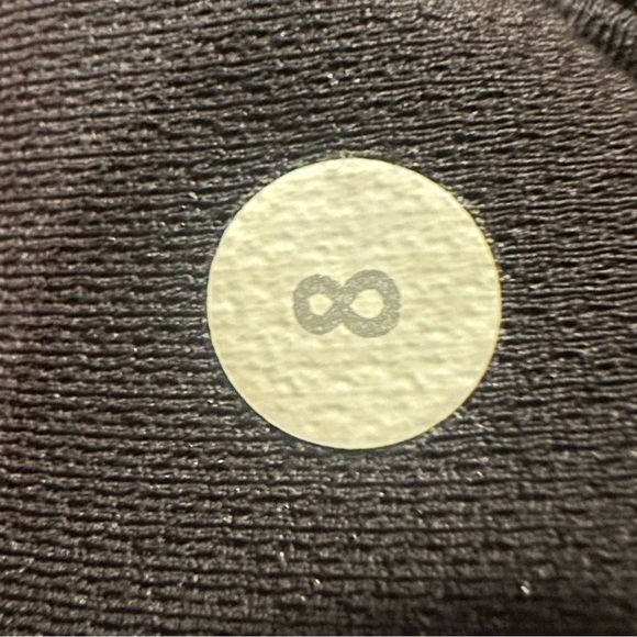 LULULEMON Leggings Womens 8 Black Cropped Reflective Mesh Yoga Athletic Training - Picture 14 of 16